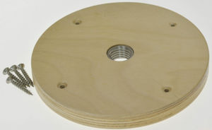 Bild von Berlebach Basisteller Ø 159 mm mit Bundmutter für Fotobox