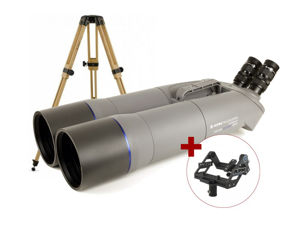 Bild von APM 120 mm 90° SD-Apo Fernglas mit 1,25" Wechselokularaufnahme, APM Gabel-Montierung & Stativ