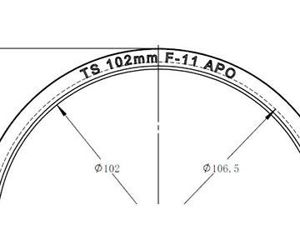 Bild von TS-Optics 102 mm f/11 SD - Apochromat mit 2,5" RAP Okularauszug