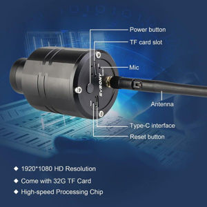 Bild von Svbony SC001 WiFi Spektiv Kamera, 2MP 1080P Wireless-Kamera mit 32 GB TF-Karte, Elektronische Okular-Kamera mit 1,25 Zoll-Steckanschluss für Natur- und Astrofotografie