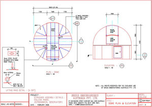 Bild von Sirius Observatories - 5 m - College-Modell, motorisiert, ohne Unterbau