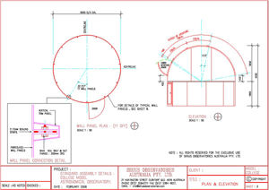 Bild von Sirius Observatories - 5 m - College-Modell, motorisiert, ohne Unterbau