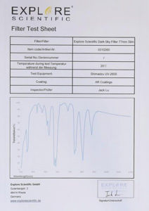 Bild von Explore Scientific Dark-Sky-Filter 77 mm Slim