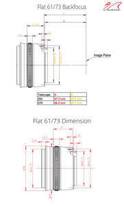 Bild von Neu ! Einstellbarer Flat73A für William Optics Teleskope
