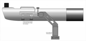 Bild von APM 120mm 45° SD-APO Fernglas mit UF 24mm & 1-Arm-Montierung