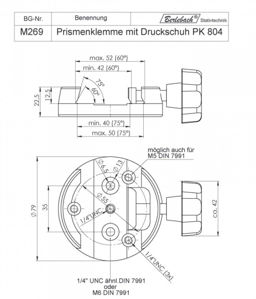 Bild von Berlebach Prismenklemme mit Druckschuh