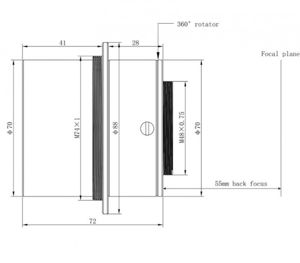Bild von Omegon Pro Reducer 0.82x für 76/418 Triplet ED APO