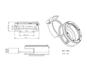 Bild von ZWO Filterschublade für EOS Objektive - passend für 2" Filter
