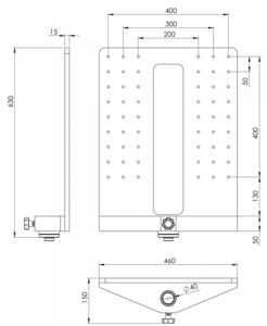 Bild von Berlebach TV-Halterung VESA-Aufnahme für Stative