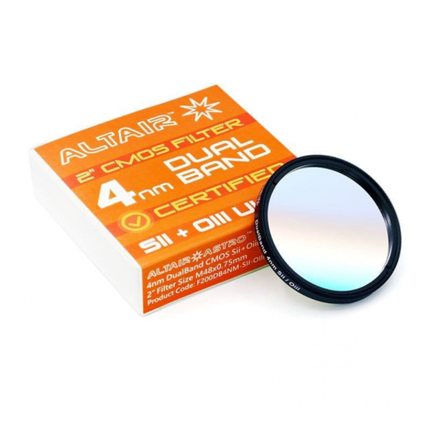 Bild von Altair Sii Oiii DualBand ULTRA 4nm zertifiziertes CMOS Filter 2" mit test report