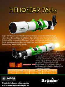 Bild von Skywatcher Heliostar 76/630 H-Alpha Teleskop