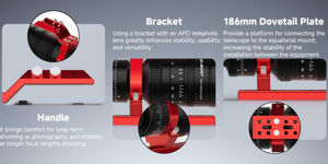 Bild von SV555 Svbony Apochromatisches Tele-Objektiv/Teleskop 54mm f/4.5 ED mit EAF-Montageset