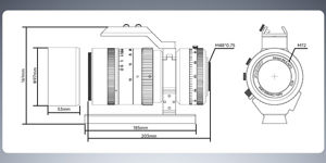 Bild von SV555 Svbony Apochromatisches Tele-Objektiv/Teleskop 54mm f/4.5 ED mit EAF-Montageset