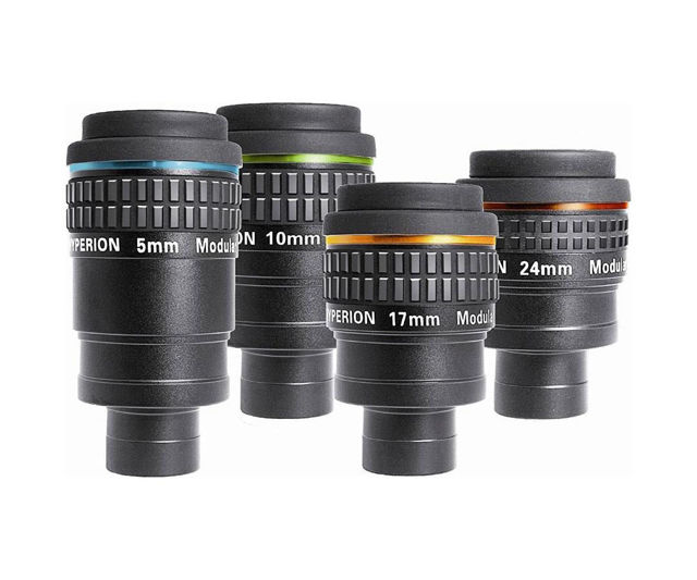 Baader Hyperion 68° Okularsatz 4 Okulare 5, 10, 17, 24 mm im Koffer