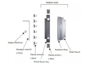 Vixen Wide Photo Adapter 60DX für Nikon