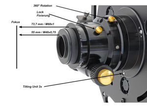 TS-Optics 10" f/6,4 RC Teleskop mit Korrektor - Carbongitterrohrtubus