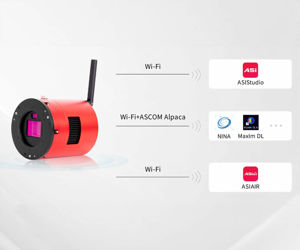 ZWO ASI2600MC Farb Astrokamera mit Guidingsensor und ASIAir - Chip D=28,3 mm