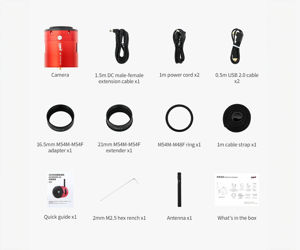 ZWO ASI2600MC Farb Astrokamera mit Guidingsensor und ASIAir - Chip D=28,3 mm