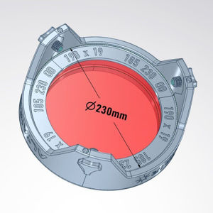Altair 185mm Aperture TRIBAND D-ERF Solar Energy Rejection Filter - H-Alpha CaK CaH (190mm Glass)