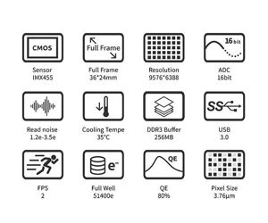 ZWO Kamera ASI 6200MM Pro MONO 6200MM-P25 - IMX455 D=43,3 mm