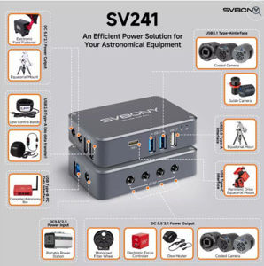 SVBONY SV241 Astronomy Micro DC+USB HUB Box 2PCS USB3.1 High-speed Readout Output & Type-C Interface für Astrofotografie