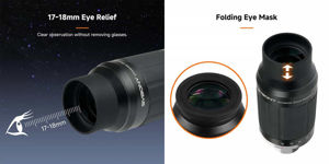 SV245 Zoom-Okular 8–16 mm, Sichtfeld 63°, parfokales Design mit ClickStop für die visuelle Planetenbeobachtung und Binokularbeobachtung