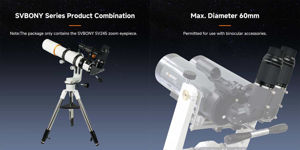 SV245 Zoom-Okular 8–16 mm, Sichtfeld 63°, parfokales Design mit ClickStop für die visuelle Planetenbeobachtung und Binokularbeobachtung