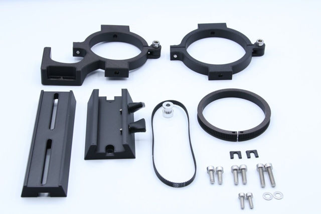 Astroprints EAF Pro Motoranbaukit mit Schelle, Schiene und Sucherschuh für Samyang, Rokinon und Walimex 135 mm Objektiv