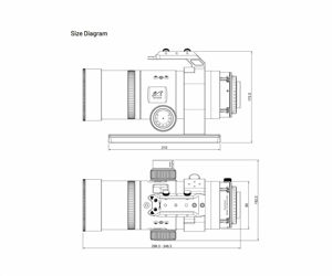   William Optics Apochromatischer 56/269 mm Refraktor Ultra-Cat 56 WIFD