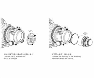 Askar 0,8x Reducer - Korrektor für den 160 mm f/7 Triplet Apo