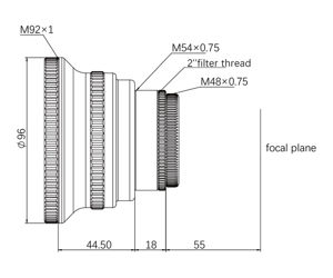 Askar 0,8x Reducer - Korrektor für den 140mm f7 Triplet APO